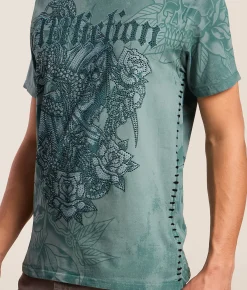 Tops|Graphic T-Shirts | Affliction Charred Harvest T-Shirt Trellis Reactive
