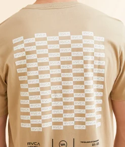 RVCA Check Box T-Shirt Khaki Online