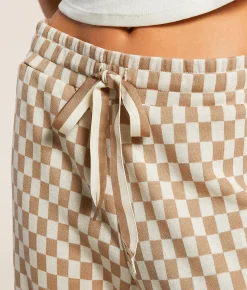 Modish Rebel Checkered Pant Bonnie Blue White Clearance