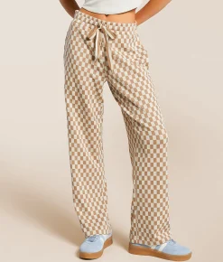Modish Rebel Checkered Pant Bonnie Blue White Clearance