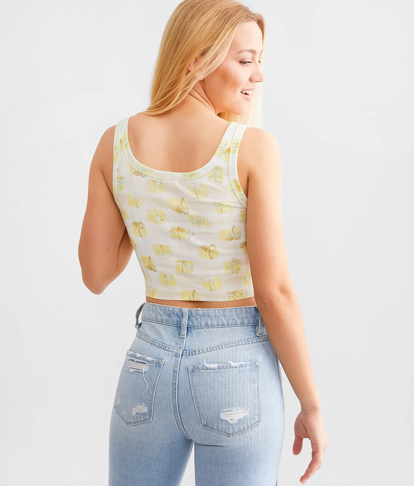 Tops | Billabong Check The Palms Tank Top Multi