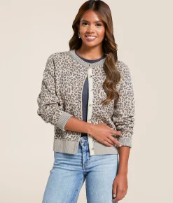Tops | Willow & Root Cheetah Cardigan Sweater Cheetah Print