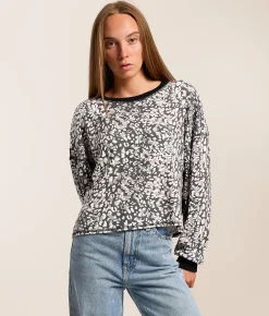 FITZ + EDDI Cheetah Open Back Top Grey Black Cheetah Sale