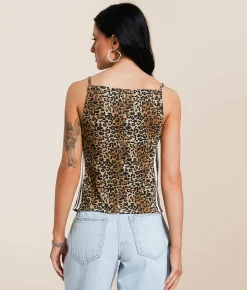 Tops | Gilded Intent Print Tank Top Cheetah