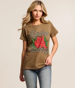 Tops | Rodeo Quincy Rope T-Shirt Cheetah