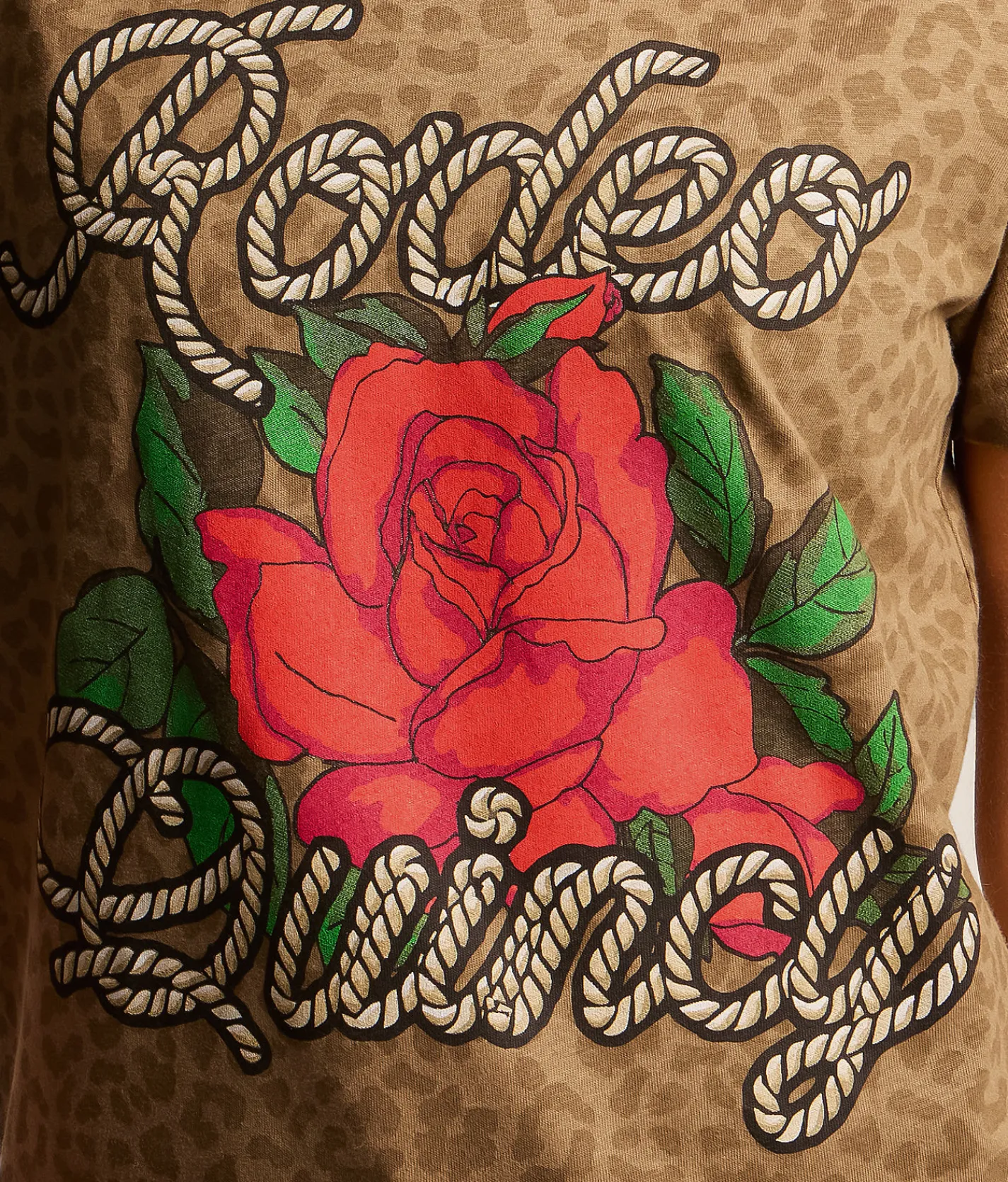Tops | Rodeo Quincy Rope T-Shirt Cheetah