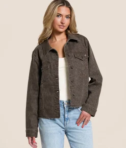HIDDEN Cheetah Stretch Denim Jacket Dark Cheetah Sale