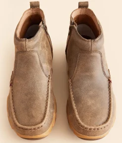 Twisted X® Chelsea Driving Leather Moccasin Bomber Discount