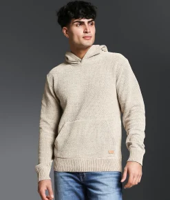 Outpost Makers Chenille Hooded Sweater Light Brown