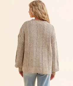 Tops | New In Chenille Sweater Mauve