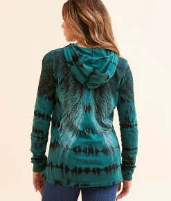Tops | Affliction Cherielle Hoodie Flux Wash