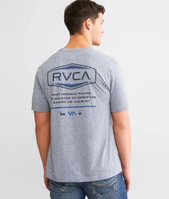 Graphic T-Shirts|Activewear | RVCA Chevron Sport T-Shirt Black Heather Sport