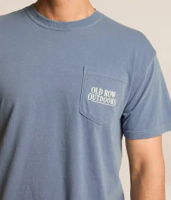 Tops|Graphic T-Shirts | Old Row Chicks T-Shirt Blue Jean