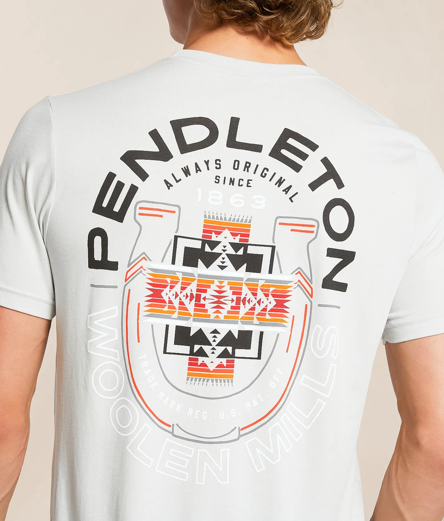 Tops|Graphic T-Shirts | Pendleton Chief Joseph Horseshoe T-Shirt Silver