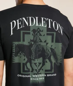 Pendleton Chief Joseph Horse T-Shirt Vintage Black