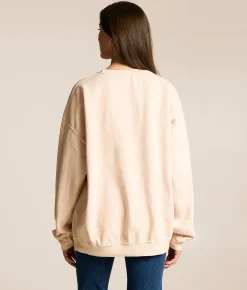 Merch Traffic Chris Stapleton Oversized Band Pullover Natural Hot