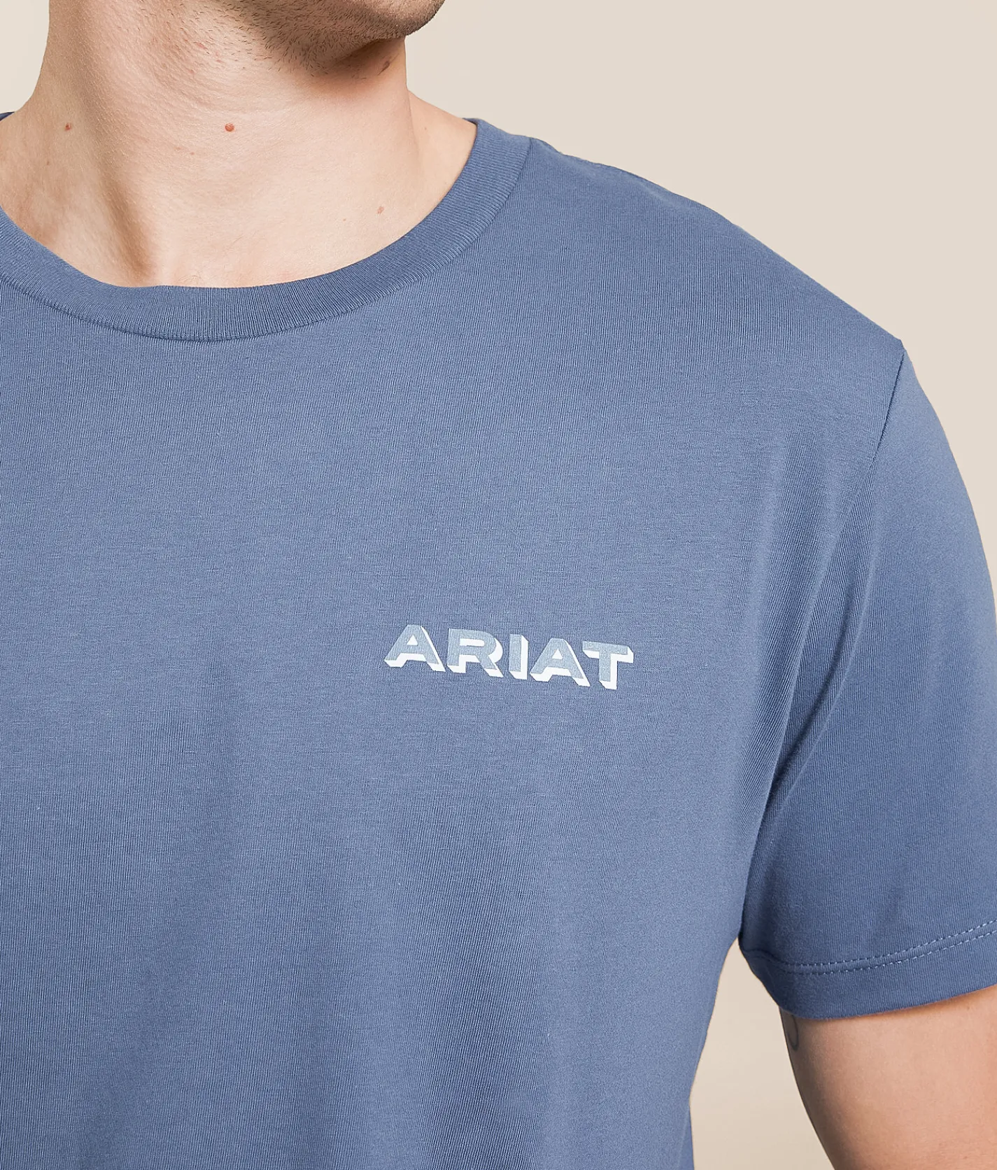 Ariat Chrome Badge T-Shirt Silver Pine Outlet