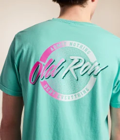 Old Row Chrome Circle T-Shirt Chalky Mint Hot