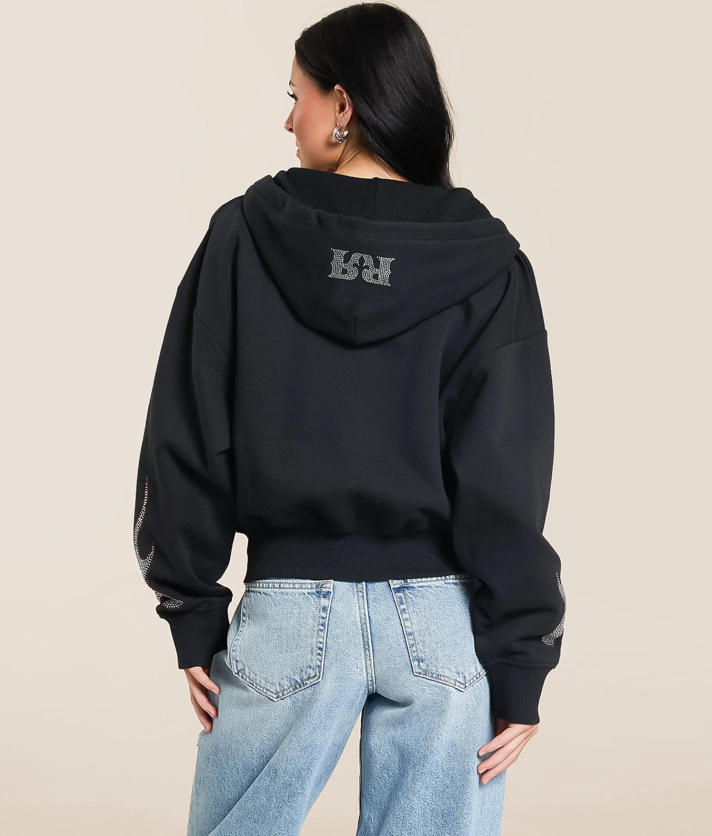 Rock Revival Chrome Flame Hoodie Black Discount
