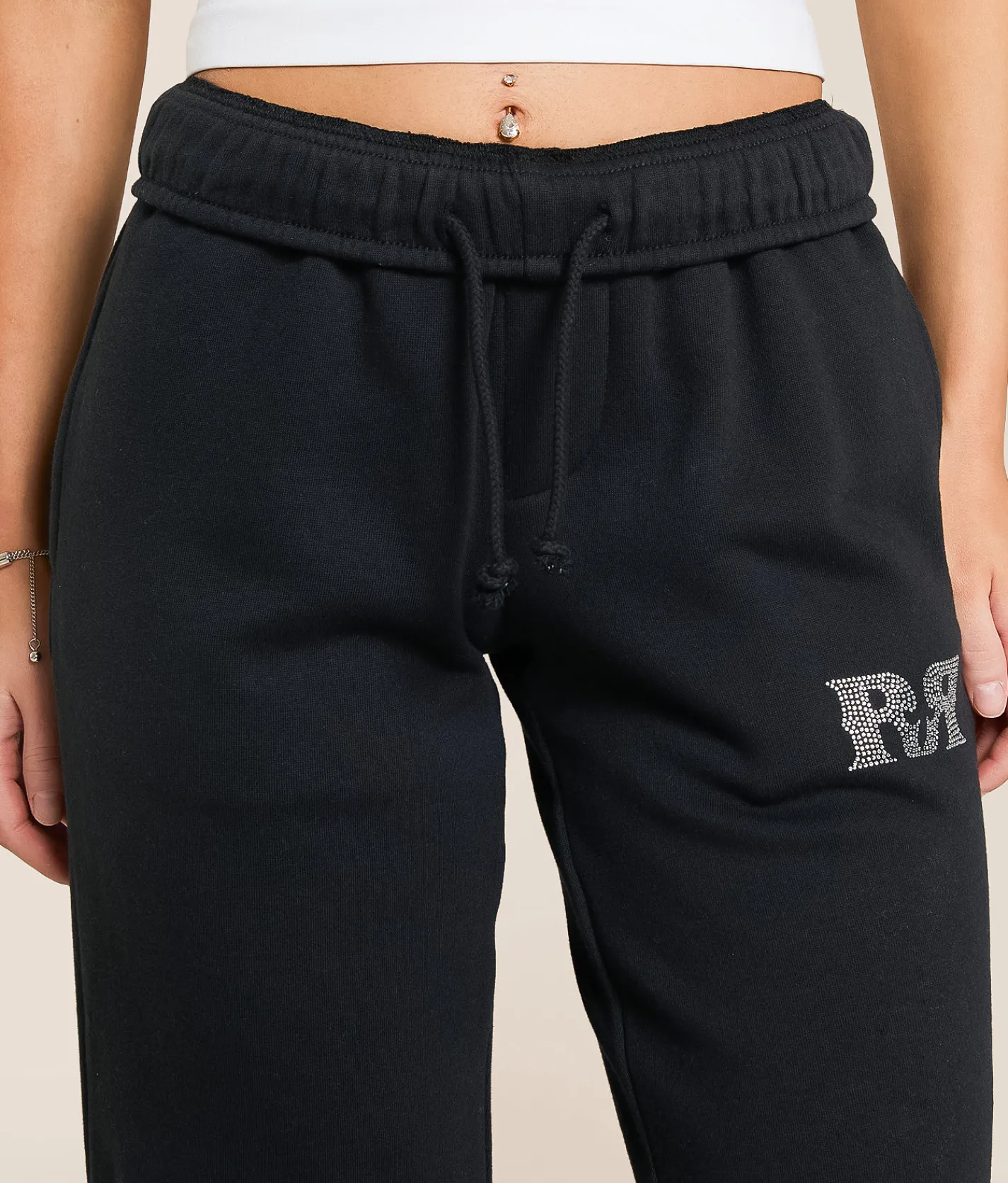 Rock Revival Chrome Flame Sweatpant Black Clearance