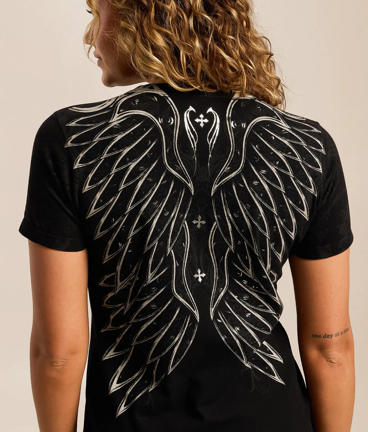 Tops | Affliction Chrome T-Shirt Black