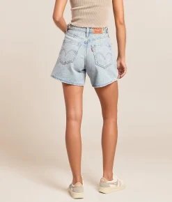 Bottoms|Shorts | Levi's® Cinch Mid-Thigh Shorts Abraided Art