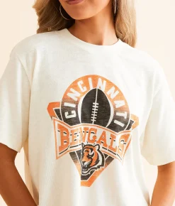 Tops | Junkfood Cincinnati Cropped T-Shirt Bengals