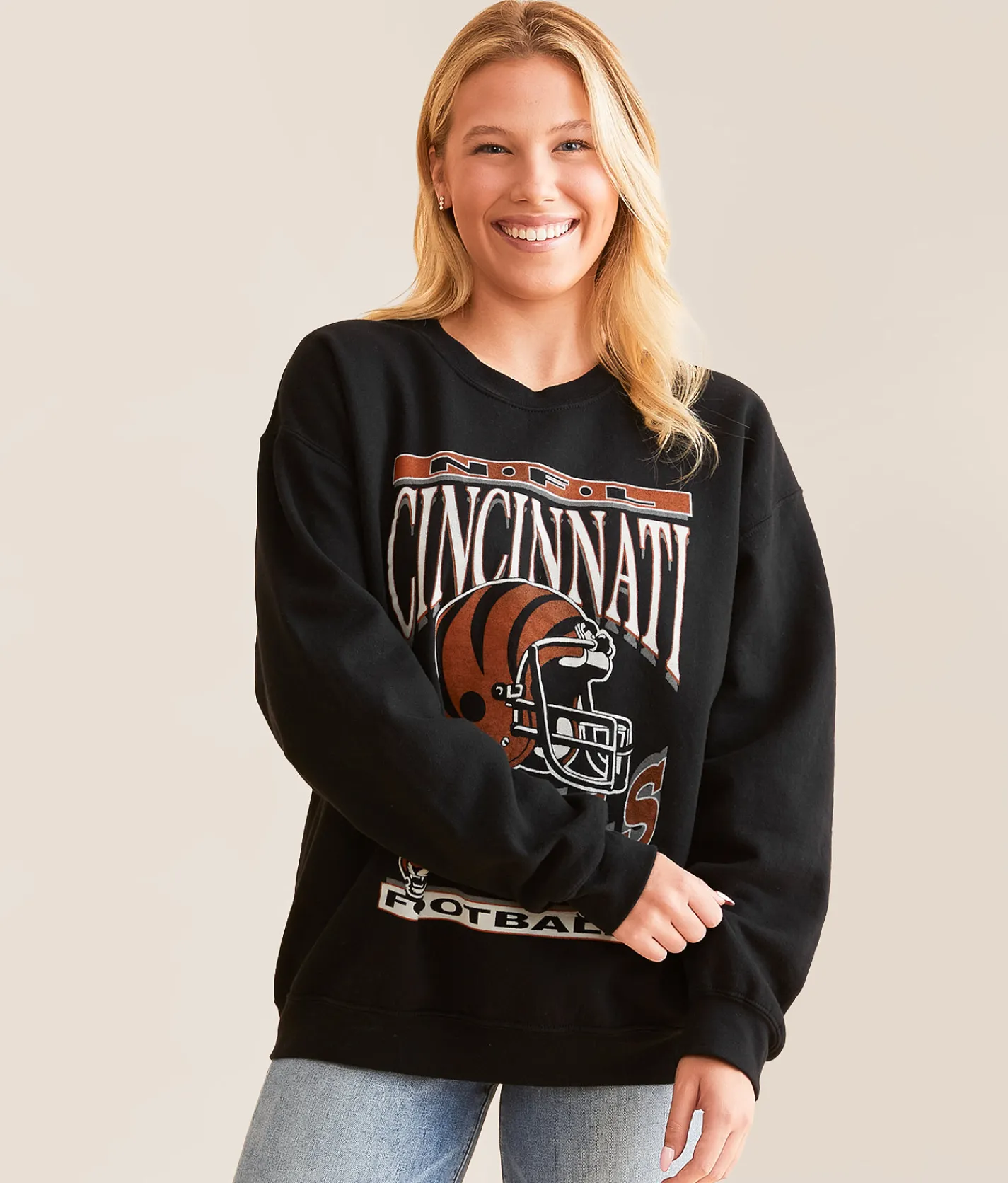 Tops | Junkfood Cincinnati Helmet Pullover Bengals