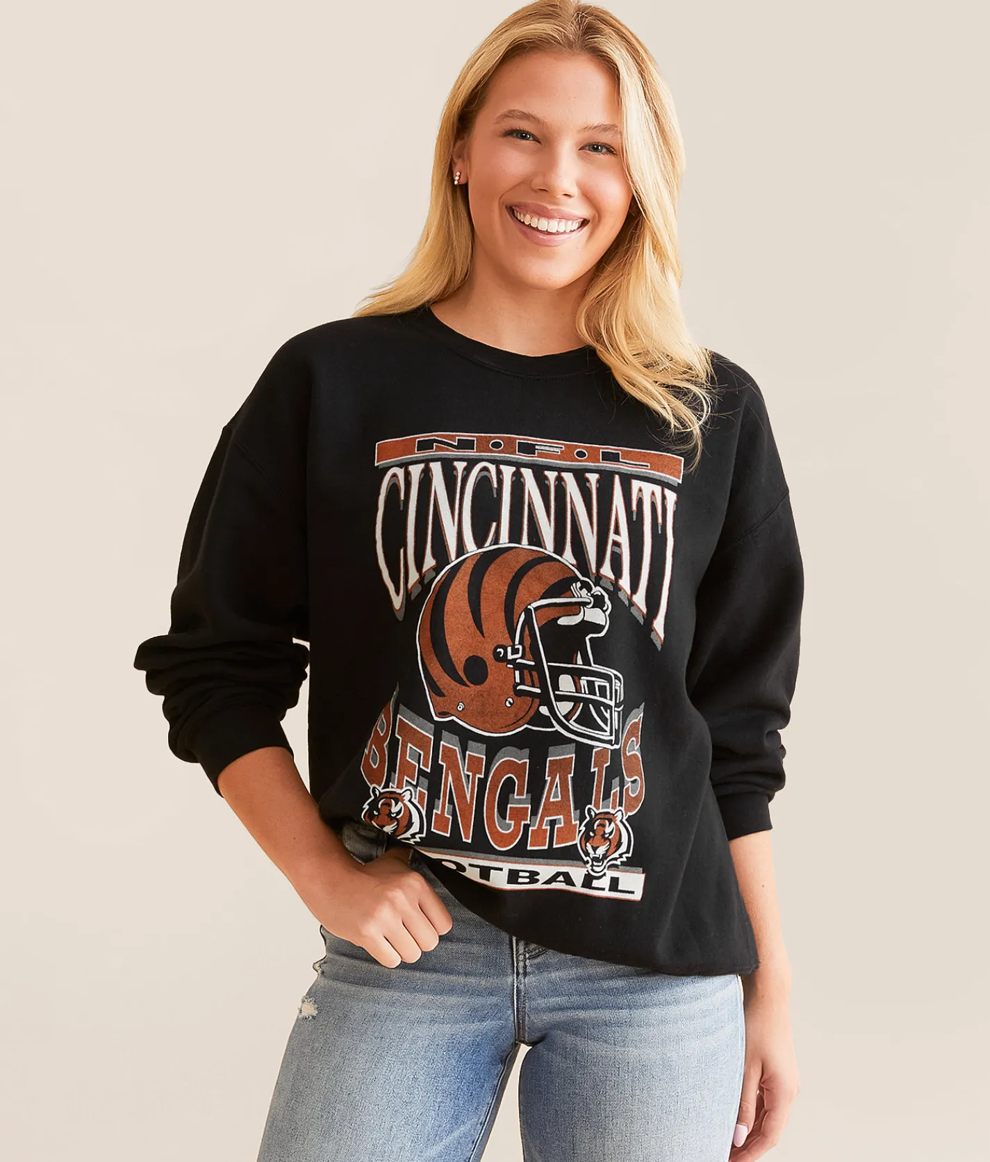 Tops | Junkfood Cincinnati Helmet Pullover Bengals