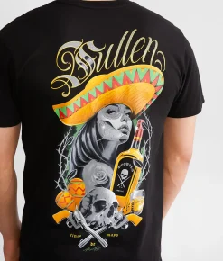 Sullen Cinco De Tequila T-Shirt Jet Black Clearance