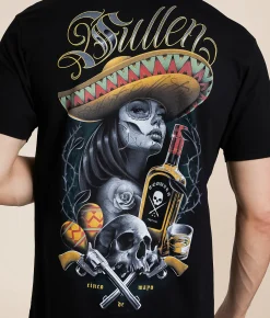 Sullen Cinco De Tequila T-Shirt Jet Black Outlet