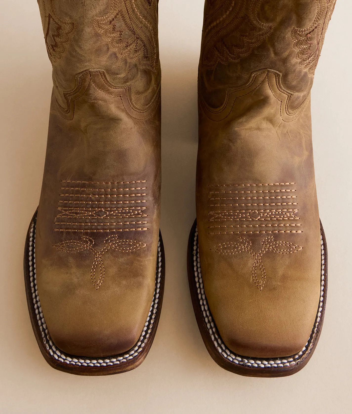 Circle G by Corral Distressed Leather Cowboy Boot Honey Outlet