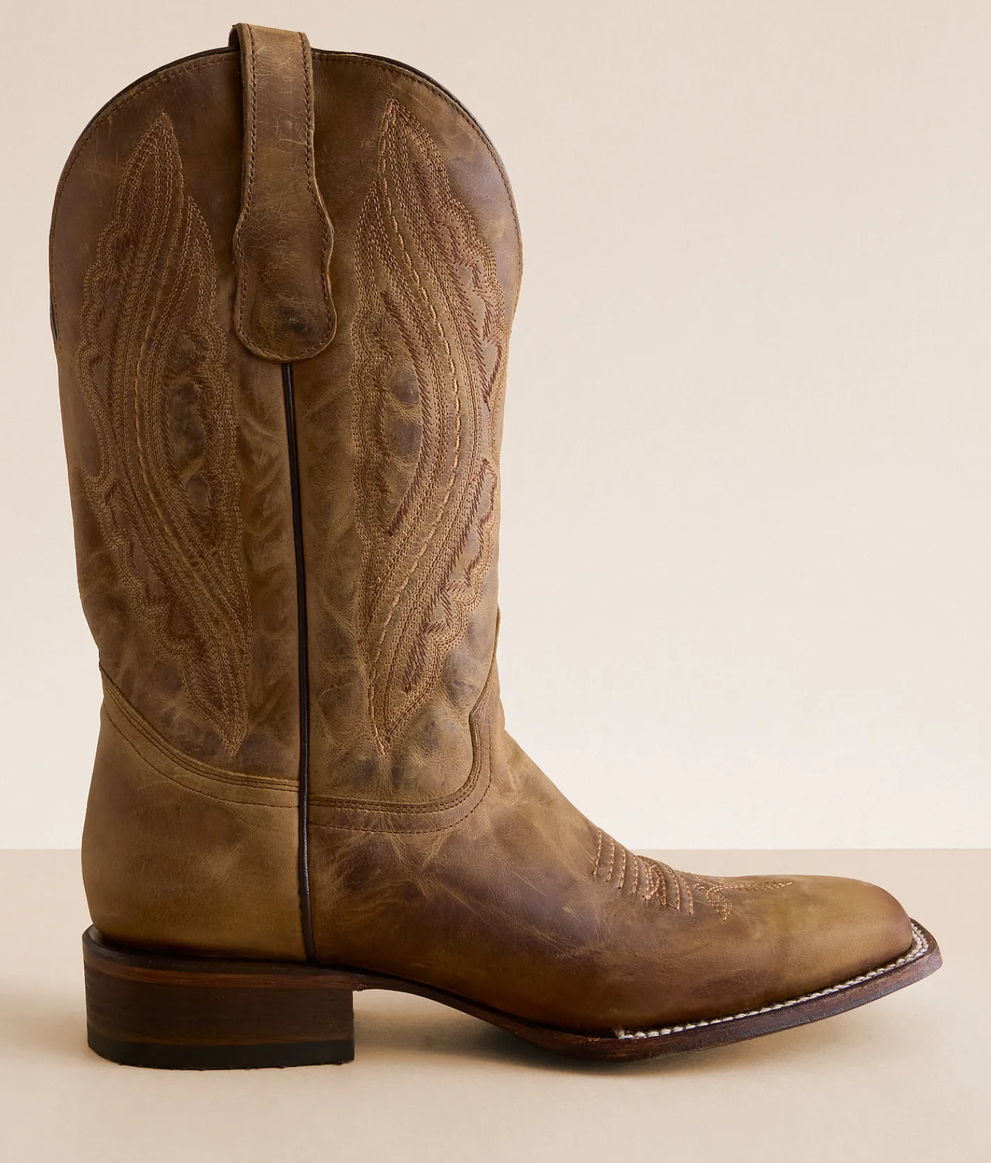 Circle G by Corral Distressed Leather Cowboy Boot Honey Outlet