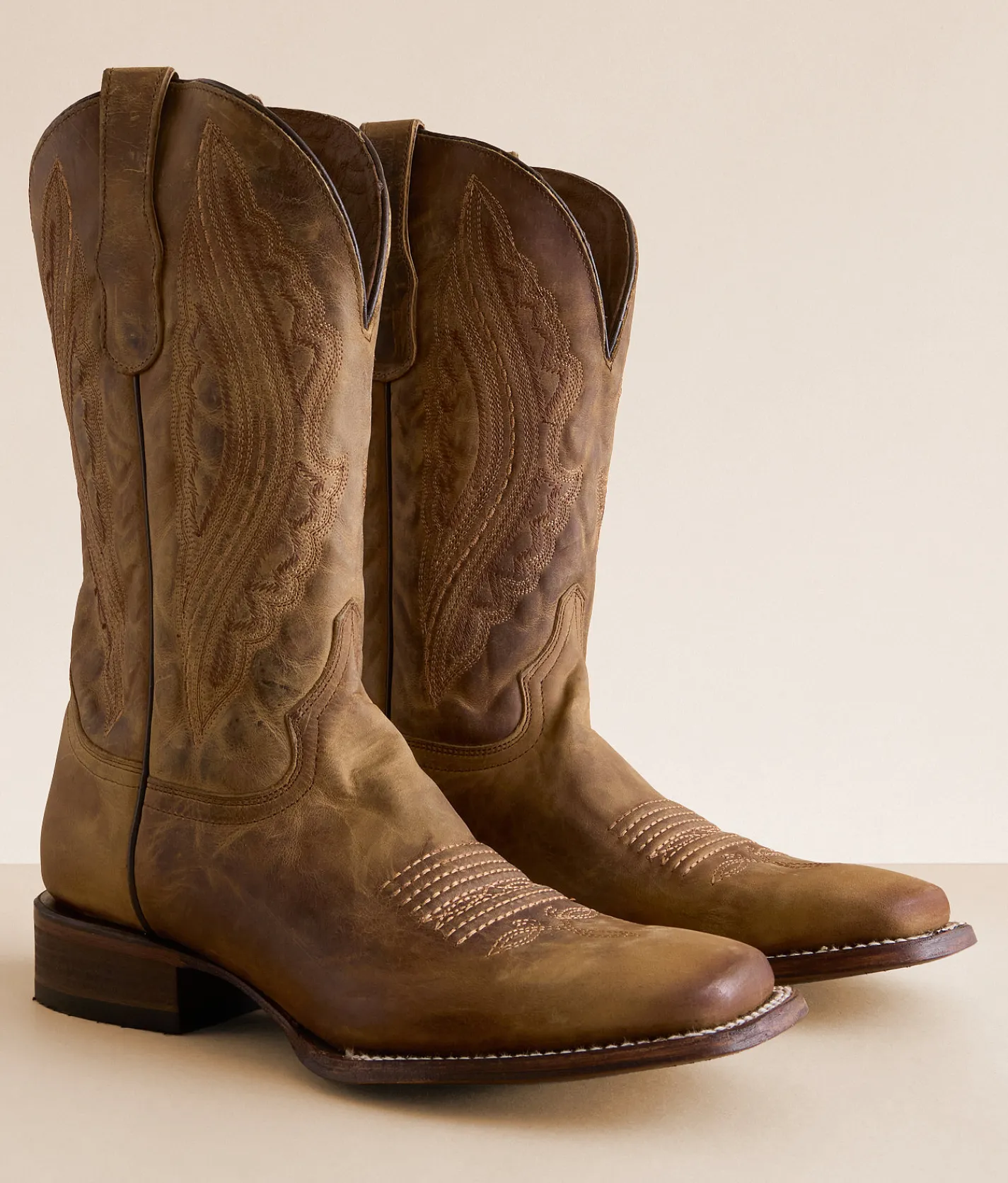 Circle G by Corral Distressed Leather Cowboy Boot Honey Outlet