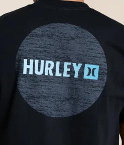 Tops | Hurley Circle Gradient T-Shirt Black