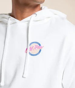 Old Row Circle Logo Hooded Sweatshirt White Best