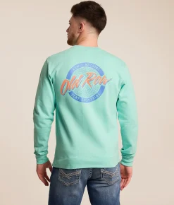 Tops | Old Row Circle Logo Pullover Mint