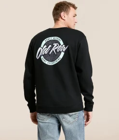 Old Row Circle Logo Pullover Black Discount