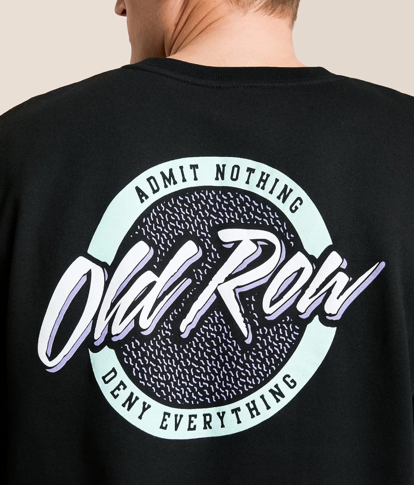 Old Row Circle Logo Pullover Black Discount
