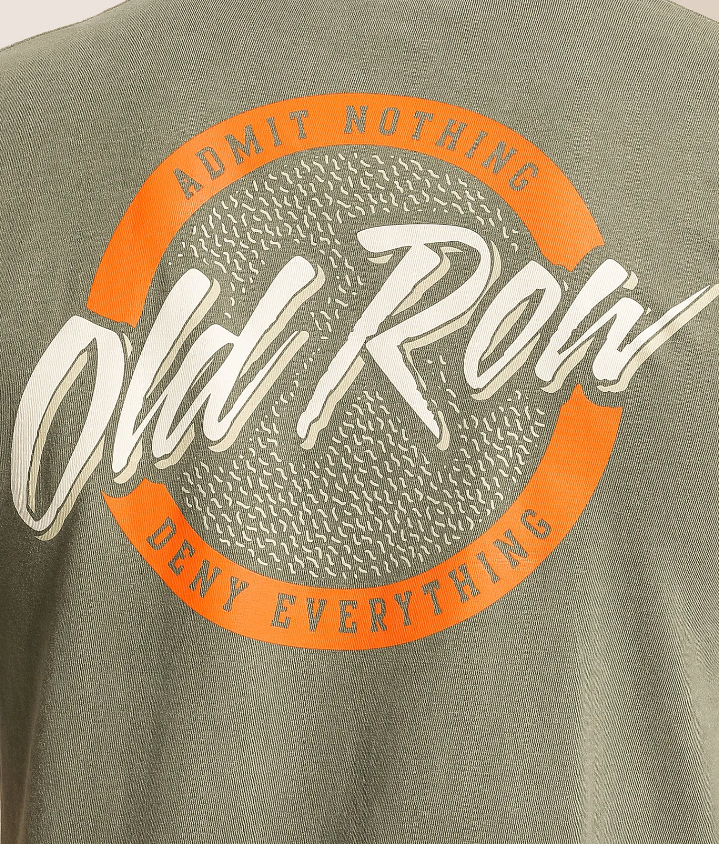 Tops|Graphic T-Shirts | Old Row Circle Logo T-Shirt Moss