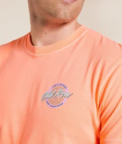 Old Row Circle Logo T-Shirt Neon Cantaloupe Online
