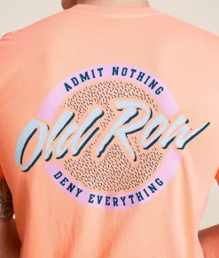 Old Row Circle Logo T-Shirt Neon Cantaloupe Online