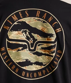 Kimes Ranch Circle Stamp T-Shirt Black New
