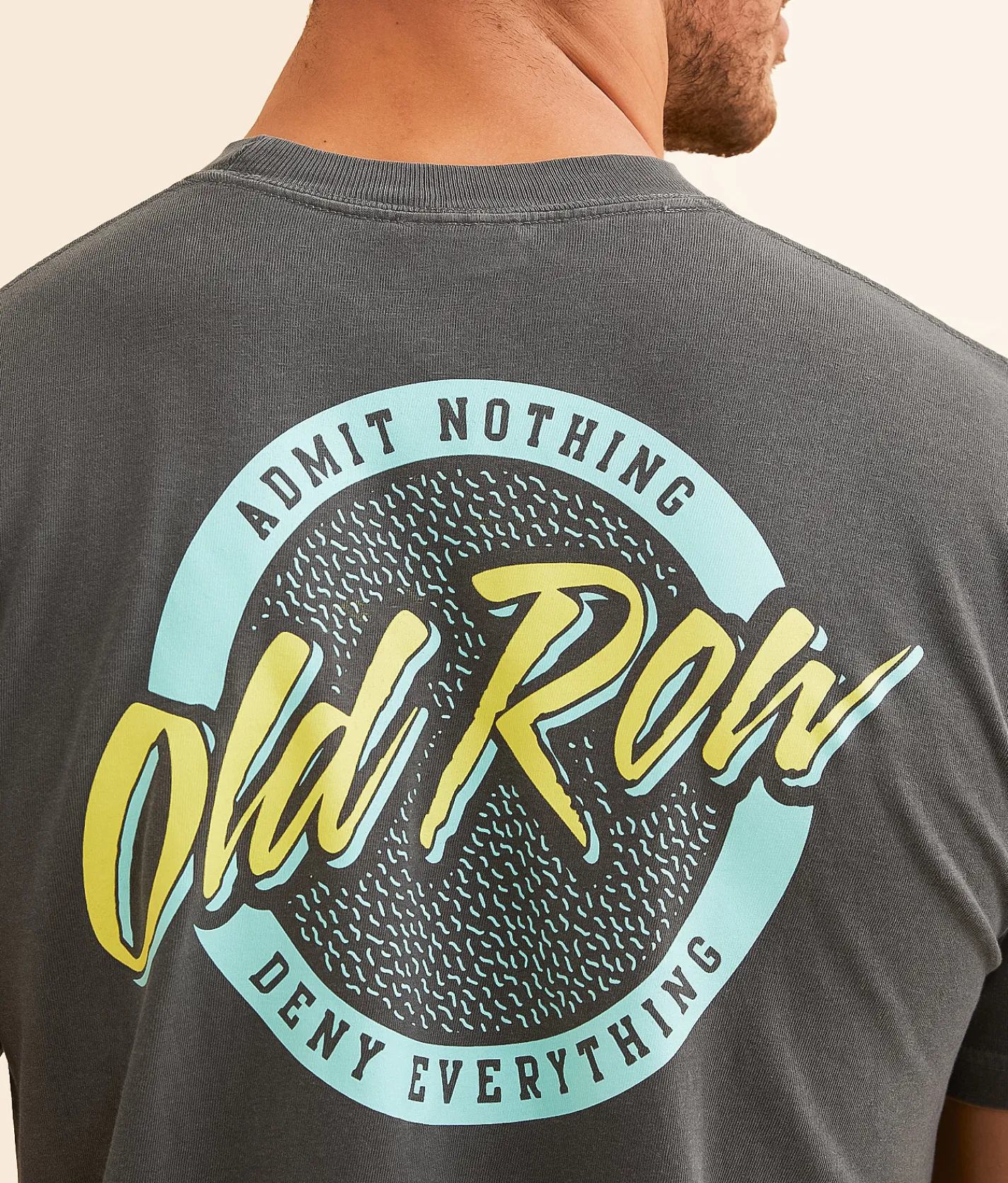 Old Row Circle T-Shirt Graphite Best