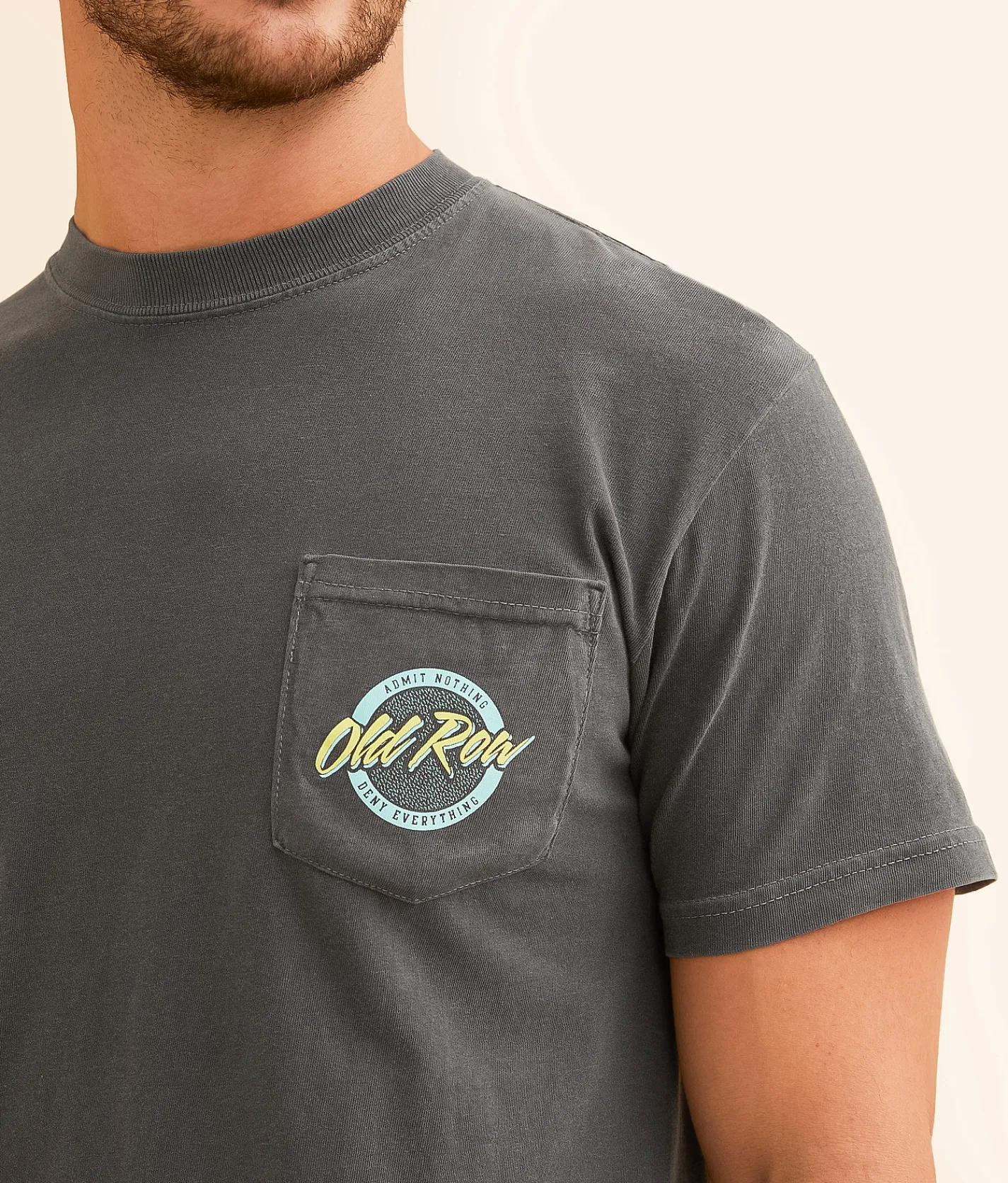 Old Row Circle T-Shirt Graphite Best