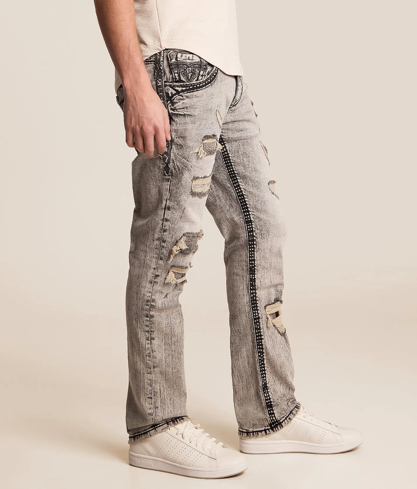Rock Revival Cladus Slim Straight Stretch Jean Cladus SJ204 Discount