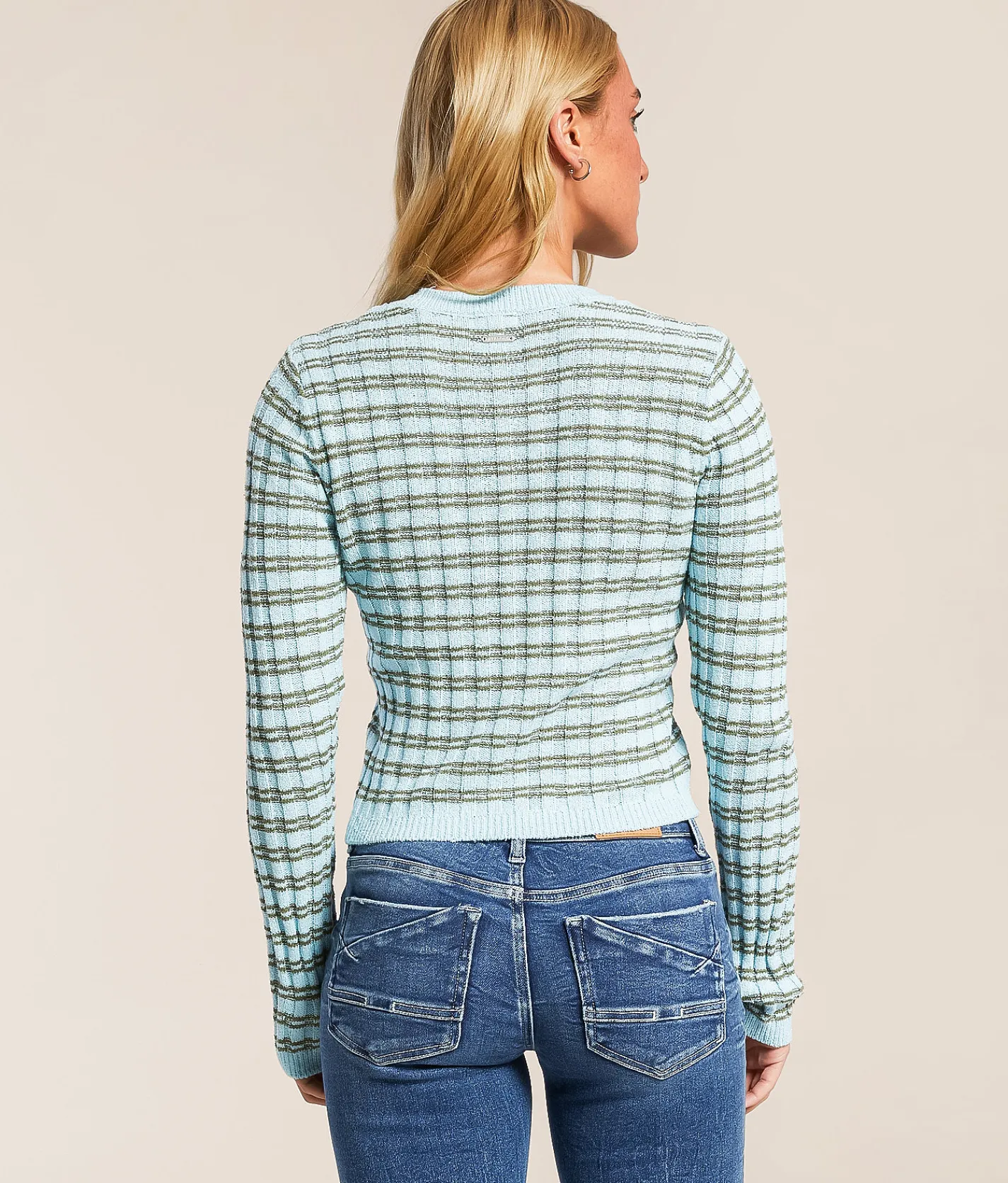 Tops | Billabong Claire Sweater Misty Blue