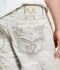 Rock Revival Classic Camo Cargo Short Grey Camo Hot