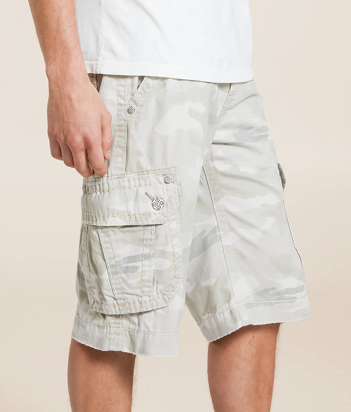 Rock Revival Classic Camo Cargo Short Grey Camo Hot