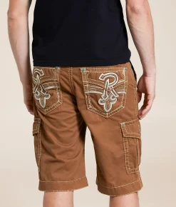 Rock Revival Classic Cargo Short Brown Sale